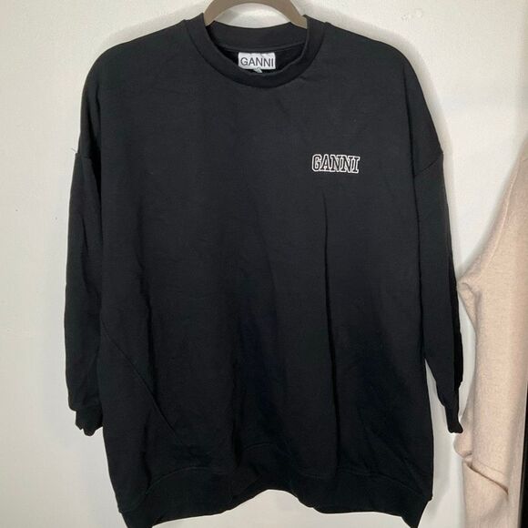 Ganni Tops - Ganni Organic Cotton Crewneck Sweatshirt